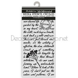 STAMPERIA QUIET DAYS ШАБЛОН 12 Х 25 СМ - KSTDL136