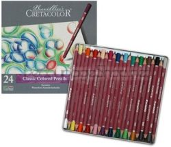 Комплект цветни моливи Cretacolor, KARMINA, 24 цвята