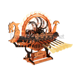 ROBOTIME 3D ДЪРВЕН ПЪЗЕЛ VIKING DRAGON SHIP 229 ЧАСТИ LK802