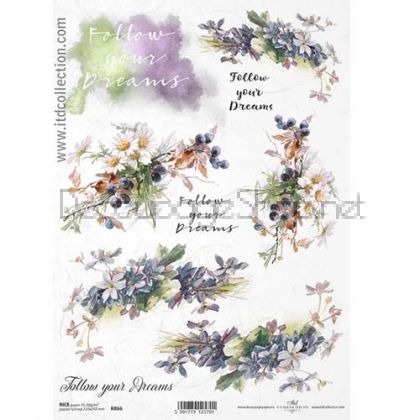 ITD COLLECTION ДЕКУПАЖНА ОРИЗОВА ХАРТИЯ А4 - R0866