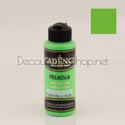 CADENCE АКРИЛНА БОЯ PREMIUM 120 МЛ. - FLUORESCENT GREEN