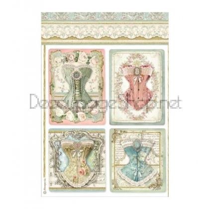 STAMPERIA ДЕКУПАЖНА ОРИЗОВА ХАРТИЯ A4 - DFSA4487