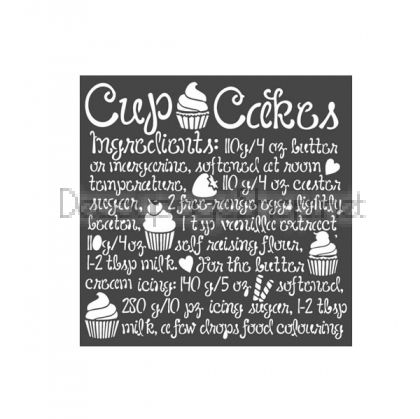 STAMPERIA MEDIA STENCIL - ШАБЛОН 18 Х 18 СМ - KSTDQ60