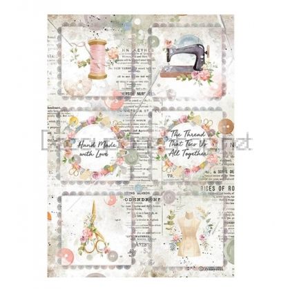 STAMPERIA ДЕКУПАЖНА ОРИЗОВА ХАРТИЯ А4 - DFSA4568