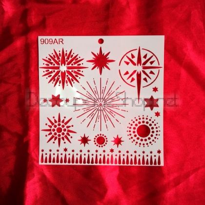 УНИВЕРСАЛЕН ШАБЛОН ЗА МНОГОКРАТНА УПОТРЕБА 909AR - 18 х 18см