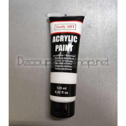 DAILY ART АКРИЛНА БОЯ 125 МЛ – TITANIUM WHITE DA22101106