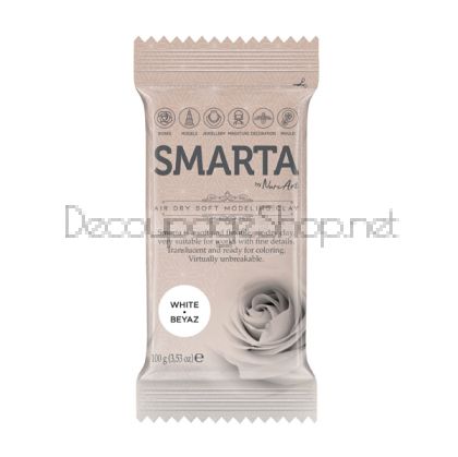 SMARTA САМОСЪХНЕЩА ПОЛИМЕРНА ГЛИНА 100 ГР – WHITE 06