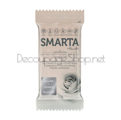 SMARTA САМОСЪХНЕЩА ПОЛИМЕРНА ГЛИНА 60 ГР – SILVER 28