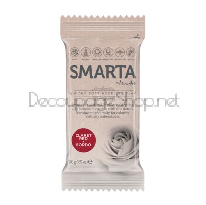 SMARTA САМОСЪХНЕЩА ПОЛИМЕРНА ГЛИНА 100 ГР – BORDO 17