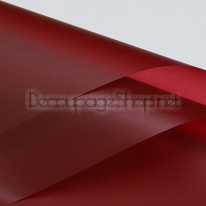 Корейска хартия - Целофан за опаковане - на пакет 20бр WR4 БОРДО (58/58/1086)