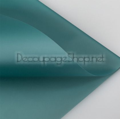 Корейска хартия - Целофан за опаковане - на пакет 20бр HRZ006 СМАРАГД (58/58/1067)