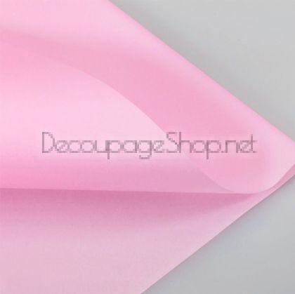 Корейска хартия - Целофан за опаковане - на пакет 20бр HRZ004 ПЕРЛЕНО РОЗОВО (58/58/1040)