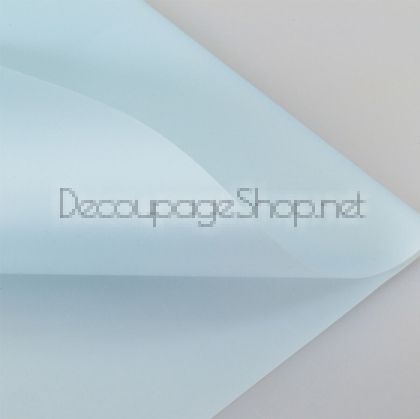 Корейска хартия - Целофан за опаковане - на пакет 20бр HRZ009 НЕБЕСНО СИНЬО (58/58/1059)