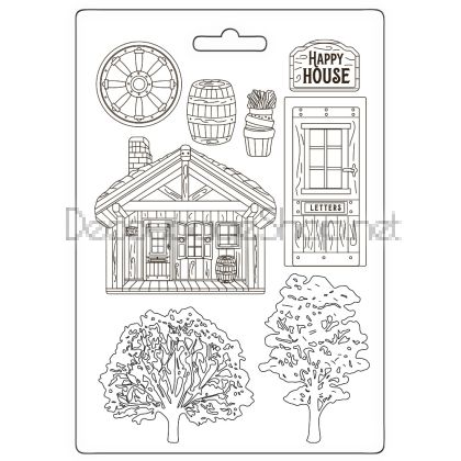 STAMPERIA ALTEREGO COTTAGE SOFT MOULD A5 -K3PTA5666