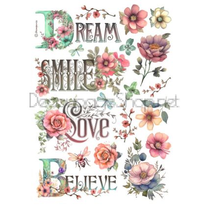 STAMPERIA DREAM, SMILE ДЕКУПАЖНА ОРИЗОВА ХАРТИЯ А4-DFSA4992