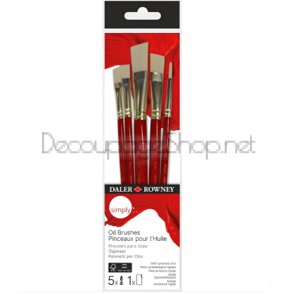 DALER ROWNEY ЧЕТКИ СИНТЕТИКА КОМПЛЕКТ 5 БР. - 216 640 500