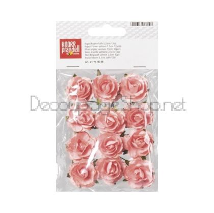 Хартиени Розички с Лепящи Точки : 25 mm : 12 Броя : Сьомга