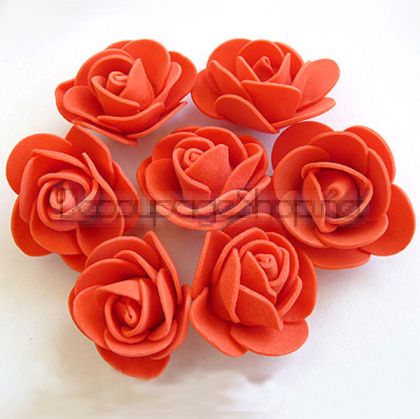 Силиконови розички, Вечни рози, червено (3,5 см/ пакет 10 бр.) 35/10/80
