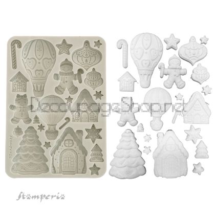 STAMPERIA CANDY CHRISTMAS СИЛИКОНОВ МОЛД KACMA583