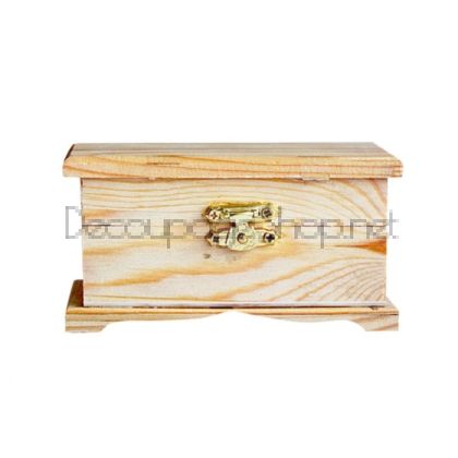 Дървена кутия, 12 x 5,5 x 6 cm, натурален цвят