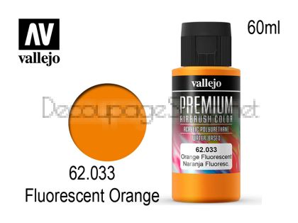 Боя за аерограф Premium 60 мл - fluo orange - Acrylicos Vallejo