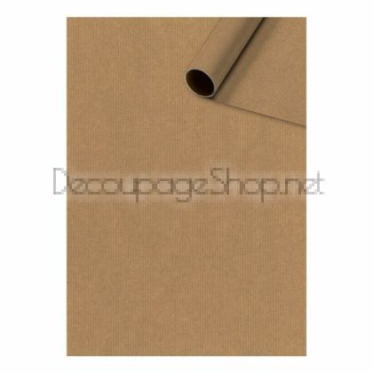 Крафт Хартия : Ролка : Кафява Оребрена : 70 cm x 10 Метра