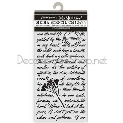 STAMPERIA QUIET DAYS ШАБЛОН 12 Х 25 СМ - KSTDL136