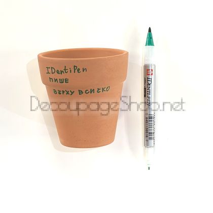 Перманентен Маркер : Sakura IDenti Pen : Зелен