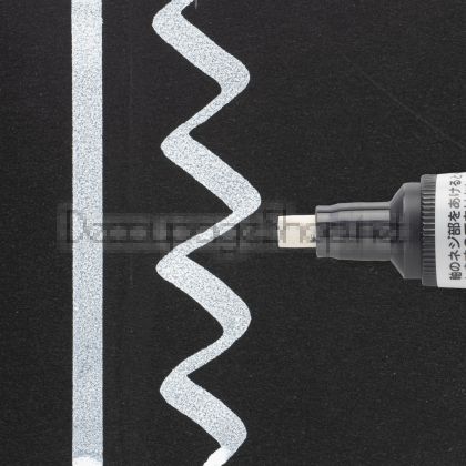 Перманентен Маркер с Боя : Sakura Pen-Touch Calligrapher : Широк : Бял