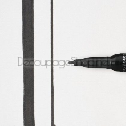 Перманентен Маркер с Боя : Sakura Pen-Touch : Fine 1 mm : Черен