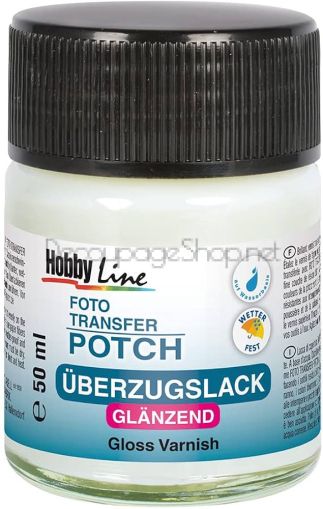 Лак запечатващ, Hobby Line, FOTO TRANSFER POTCH, 50 ml, гланц