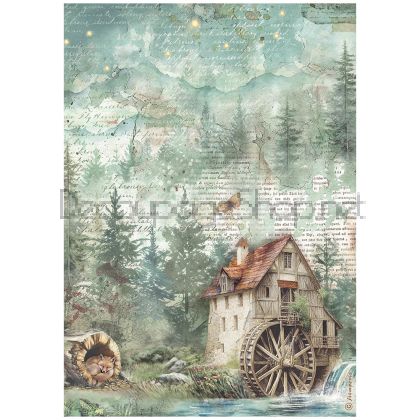 STAMPERIA HERBARIUM SILVAE ДЕКУПАЖНА ОРИЗОВА ХАРТИЯ А4 - DFSA41082