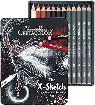 Комплект художествен Cretacolor, THE X-SKETCH, 12 части