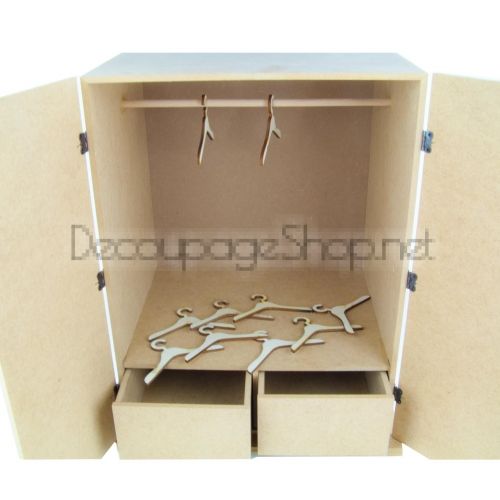 Гaрдероб за кукли с 10бр. закачалки - 403026G