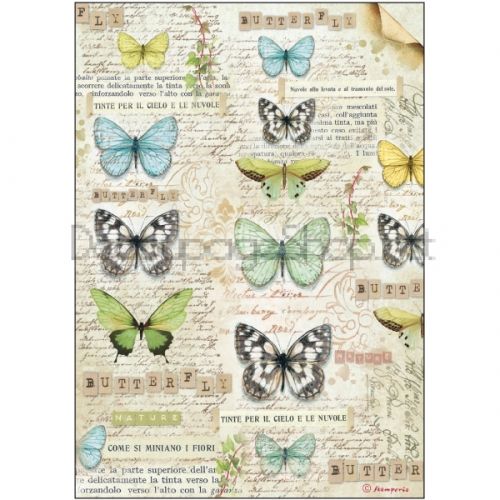 ОРИЗОВА ХАРТИЯ за  ДЕКУПАЖ STAMPERIA А4 - DFSA4154  