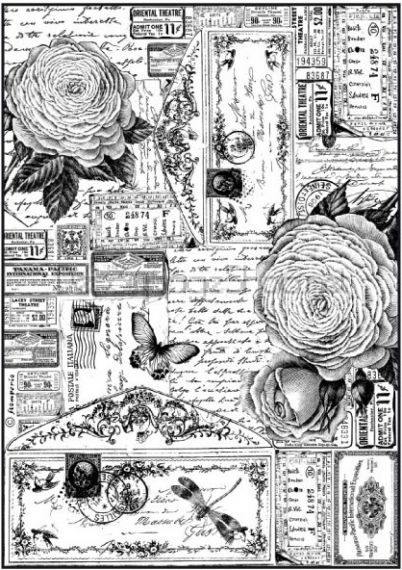 STAMPERIA ДЕКУПАЖНА ОРИЗОВА ХАРТИЯ А4 - DFSA4184