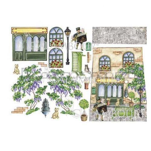 CALAMBOUR ДЕКУПАЖНА ХАРТИЯ 48 Х  33 СМ - CO 09