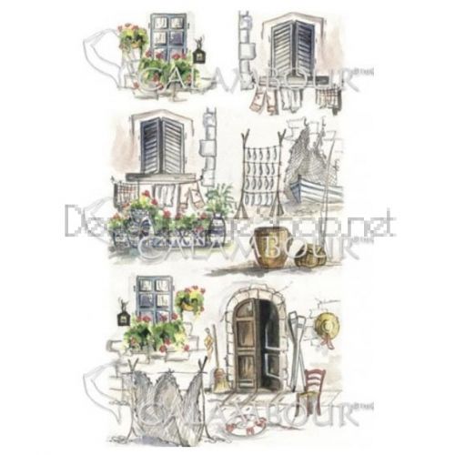 CALAMBOUR ДЕКУПАЖНА ХАРТИЯ 48 Х  33 СМ - LA 005