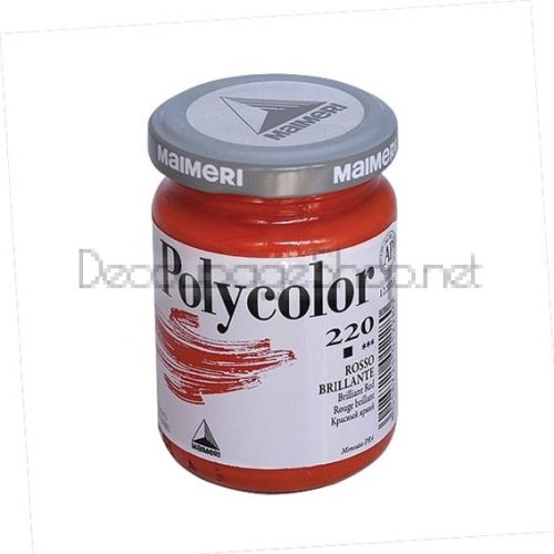 MAIMERI АКРИЛНА БОЯ 140 МЛ. - БРИЛЯТНА ЧЕРВЕНА