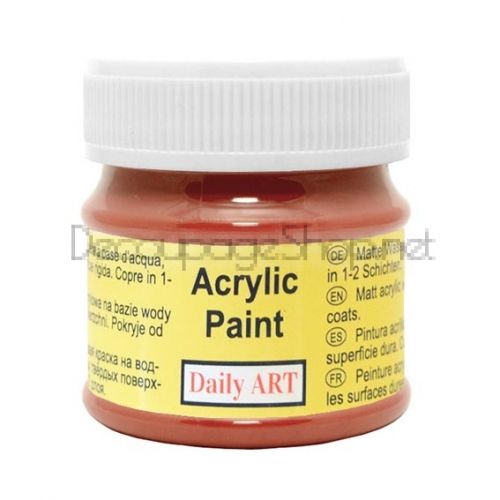 DAILY ART АКРИЛНА БОЯ МАТ 50 МЛ - ЧЕРВЕНА ОХРА