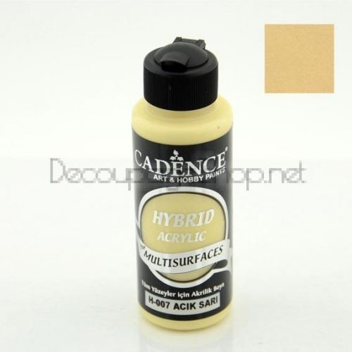 CADENCE АКРИЛНА БОЯ HYBRID 120 МЛ. - LIGHT YELLOW H-007