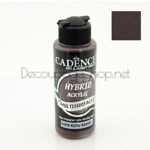 CADENCE АКРИЛНА БОЯ HYBRID 120 МЛ. - DARK BROWN H-018