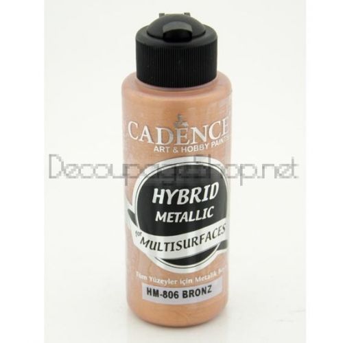 CADENCE АКРИЛНА БОЯ METALLIC HYBRID 120 МЛ. - COPPER 805