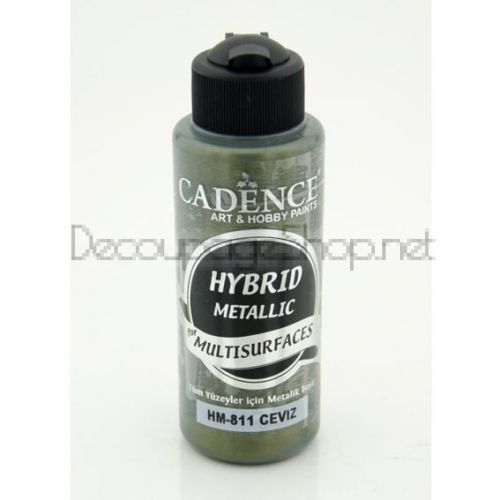 CADENCE АКРИЛНА БОЯ METALLIC HYBRID 120 МЛ. - WALNUT 811