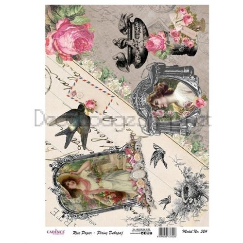 ДЕКУПАЖНА ОРИЗОВА ХАРТИЯ STAMPERIA 50 Х 50 - DFT260 