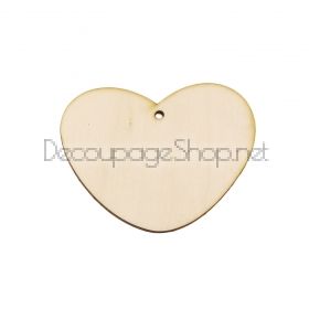 Сърце  от шперплат- малко сърце 60х45мм - 64H