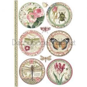 ОРИЗОВА ХАРТИЯ за  ДЕКУПАЖ STAMPERIA А4 - DFSA4069 