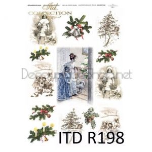 ITD COLLECTION ДЕКУПАЖНА ОРИЗОВА ХАРТИЯ А4 - R0198