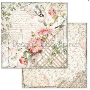 STAMPERIA БЛОКЧЕ ДИЗАЙНЕРСКА ХАРТИЯ 30,5х30,5см - House of roses SBBL66