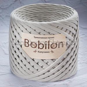 Трикотажна прежда Bobilon Макарони/T-Shirt yarn - Medium (7-9мм) – цвят: Stone / Камък – 100м
